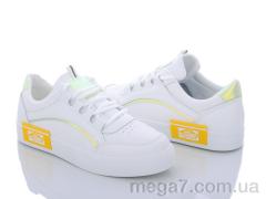 Кроссовки, Ideal оптом C03 white-yellow