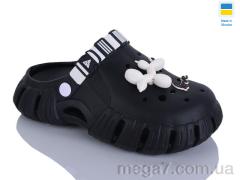 Кроксы, DeMur оптом 677 чорний