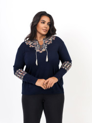 Джемперы вышитые женские СУПЕРБАТАЛ оптом 71023598 76-14