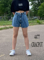 Шорты джинсовые женские CRACPOT оптом 26043957 4477-25