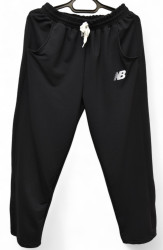 Спортивные штаны женские БАТАЛ (черный) оптом 81709532 03-55