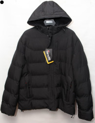 Куртки зимние мужские БАТАЛ на меху (черный) оптом 15639427 С24-20