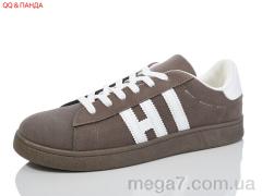 Кроссовки, QQ shoes оптом F271 brown