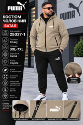 Спортивные костюмы мужские на флис-велюре БАТАЛ оптом 84372601 25027-1-2
