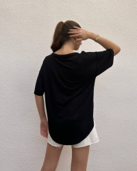 Футболки жіночі (чорний) оптом PRENSES  