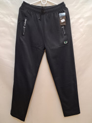 Спортивные штаны мужские на флисе (dark blue) оптом 57012493 3025-8