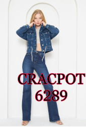 Куртки джинсовые женские CRACPOT оптом 15940862 6289-5