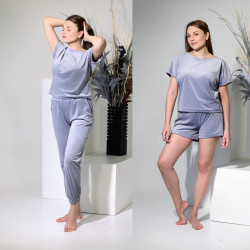 Ночные пижамы женские (3-ка) оптом 28391540 02-12