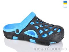 Кроксы, Lot Shoes оптом N308 чорно-бірюзовий