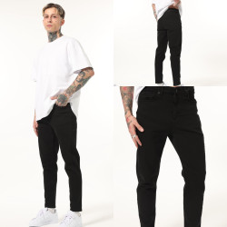 Джинси чоловічі I8DENIM оптом THREE BLACK  
