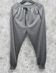 Спортивные штаны мужские БАТАЛ (серый) оптом 93472185 03-52
