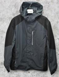 Куртки демисезонные мужские БАТАЛ (серый) оптом 24610985 1314-35