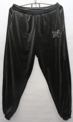 Спортивные штаны женские БАТАЛ на флисе  оптом 69108254 01-9