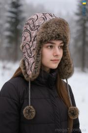Шапка, Mabi оптом 1040 бежево-рожевий