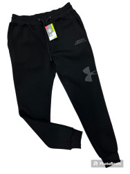 Спортивные штаны мужские на флисе (черный) оптом Турция 63814975 02-8