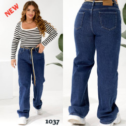 Джинси жіночі на байці ПОЛУБАТАЛ оптом Liana