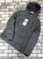 Куртки зимние мужские (серый) оптом Китай 47986321 03-11