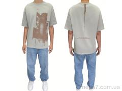 Футболка, I8denim оптом 90578 gri