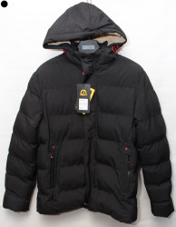 Куртки зимние мужские на меху (черный) оптом 93258046 С18-16