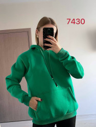 Худи женские на флисе ПОЛУБАТАЛ оптом 89261405 7430-6-44
