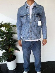 Куртки джинсові чоловічі I8DENIM оптом THREE BLACK