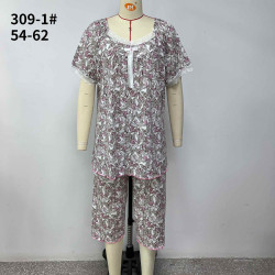 Ночные пижамы женские БАТАЛ оптом 95086371 309-1-13