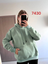Худи женские на флисе ПОЛУБАТАЛ оптом 13854062 7430-6-45