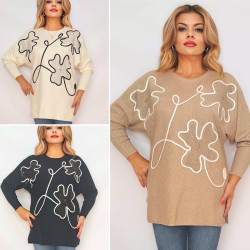 Свитера женские БАТАЛ оптом 26107593 54-16