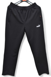 Спортивные штаны мужские БАТАЛ (черный) оптом 89415206 001-1