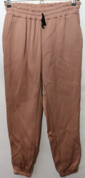 Спортивные штаны женские БАТАЛ на флисе оптом 49321708 02-55