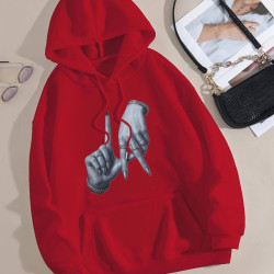 Худи женские на флисе оптом 01387654 756-57