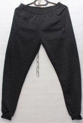 Спортивные штаны мужские на флисе (серый) оптом 15648237 01-5