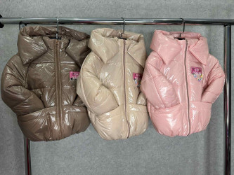 Куртки демисезонные детские (розовый) оптом 52734906 03-20