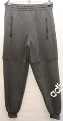 Спортивные штаны мужские на флисе (серый) оптом Турция 53704981 02-1