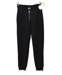 Спортивные штаны женские (черный) оптом 08435692 KW-053-7