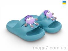 Шлепки, Rai shoes оптом 335 бірюза