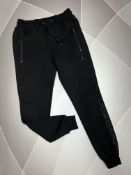 Спортивные штаны мужские на флисе (черный) оптом Турция 27831469 05-21