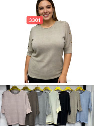 Свитера женские БАТАЛ оптом 94038712 3301-100