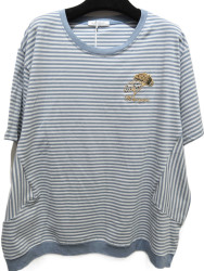 Футболки жіночі БАТАЛ оптом Kiss Me 