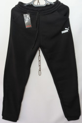 Спортивные штаны женские на флисе (black) оптом 86371205 M6081-42