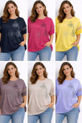 Футболки женские БАТАЛ оптом 84519703 26034-87