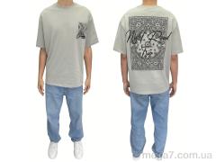Футболка, I8denim оптом 90581 gri