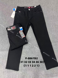 Джинсы мужские на флисе оптом 01367529 8867-58