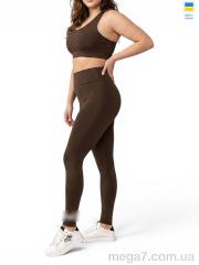 Лосины, Sport style оптом 500PU норма шоколад