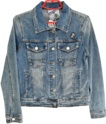 Куртки джинсовые женские оптом 85369172 9819-169