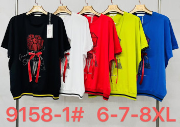 Футболки женские СУПЕРБАТАЛ (красные) оптом 95863140 9158