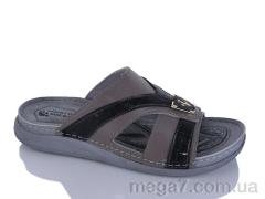 Шлепки, Oscar оптом 01-40 сірий к.