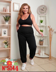 Спортивні штани БАТАЛ на флісі жіночі оптом