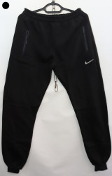 Спортивные штаны мужские на флисе (black) оптом 60213849 06-17
