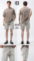 Шорти джинсові чоловічі I8DENIM оптом THREE BLACK 